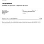 Wise Personal Replacement Bank Statement